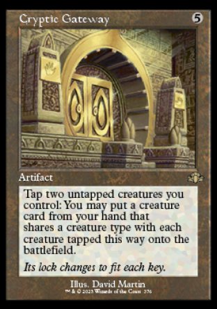 (376) Magic The Gathering Dominaria Remastered: Extras Single: Cryptic Gateway  Rare