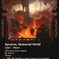 (376) Magic The Gathering Edge of Eternities: Extras Single: Kavaron, Memorial World (V.2) Holo Mythic