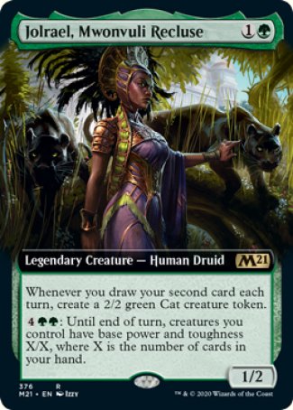 (376) Magic The Gathering Core 2021: Extras Single: Jolrael, Mwonvuli Recluse  Rare