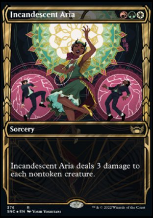 (376) Magic The Gathering Streets of New Capenna: Extras Single: Incandescent Aria (V.2)  Rare