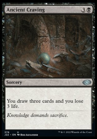 (376) Magic The Gathering Jumpstart 2022 Single: Ancient Craving  Uncommon