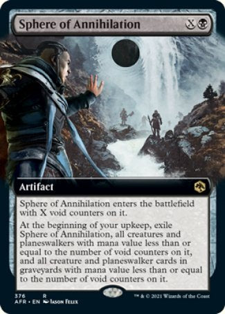 (376) Magic The Gathering Adventures in the Forgotten Realms: Extras Single: Sphere of Annihilation  Rare