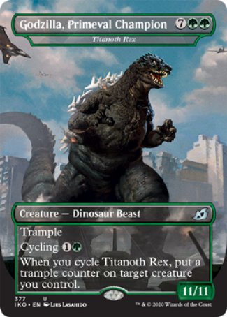 (377) Magic The Gathering Ikoria: Lair of Behemoths: Extras Single: Titanoth Rex  Uncommon