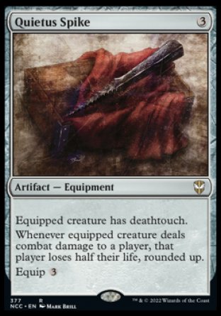 (377) Magic The Gathering Commander: Streets of New Capenna Single: Quietus Spike  Rare