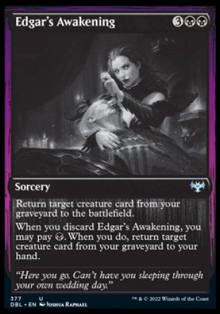 (377) Magic The Gathering Innistrad: Double Feature Single: Edgar's Awakening Holo Uncommon