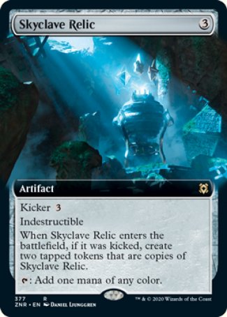 (377) Magic The Gathering Zendikar Rising: Extras Single: Skyclave Relic Holo Rare