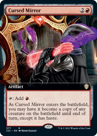 (377) Magic The Gathering Commander: Strixhaven: Extras Single: Cursed Mirror  Rare