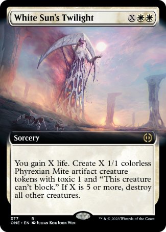 (377) Magic The Gathering Phyrexia: All Will Be One: Extras Single: White Sun's Twilight  Rare
