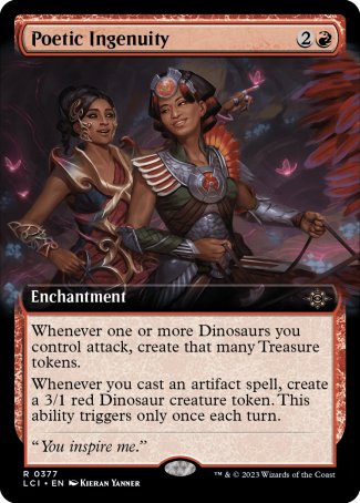 (377) Magic The Gathering The Lost Caverns of Ixalan: Extras Single: Poetic Ingenuity Holo Rare