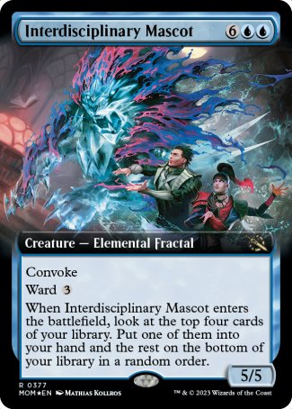 (377) Magic The Gathering March of the Machine: Extras Single: Interdisciplinary Mascot (V.2)  Rare