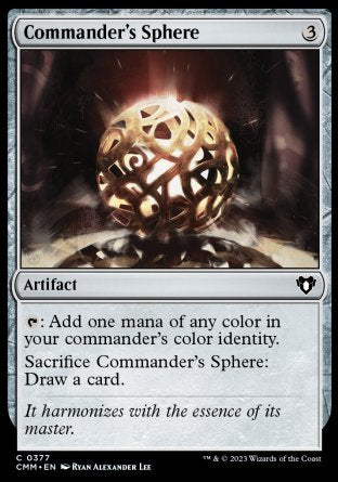 (377) Magic The Gathering Commander Masters Single: Commander's Sphere  Common