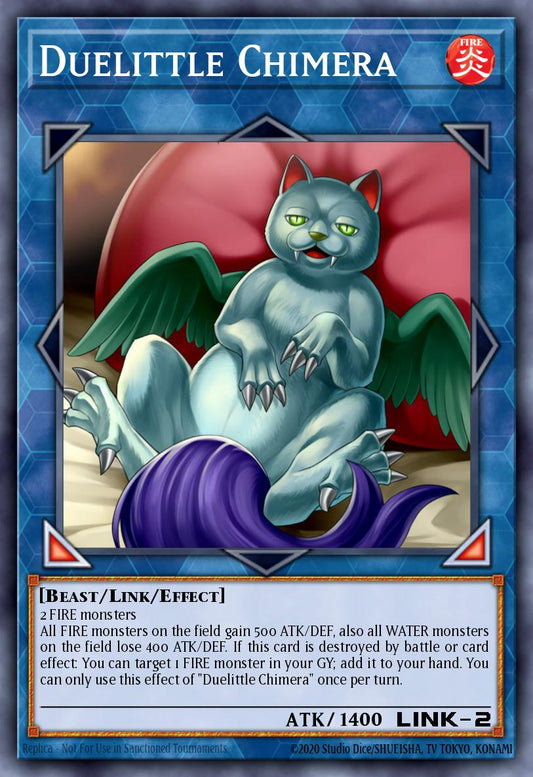 (270) YuGiOh TCG MP19: 2019 Gold Sarcophagus Tin Mega Pack Single: Duelittle Chimera  Super Rare