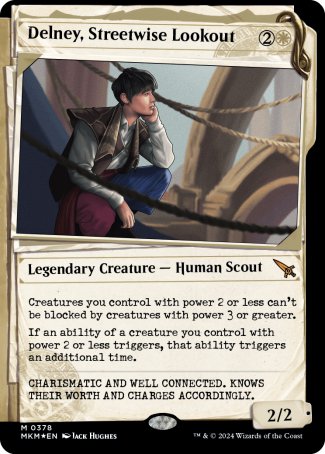(378) Magic The Gathering Murders at Karlov Manor: Extras Single: Delney, Streetwise Lookout (V.2)  Mythic
