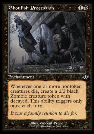 (378) Magic The Gathering Innistrad Remastered: Extras Single: Ghoulish Procession  Uncommon