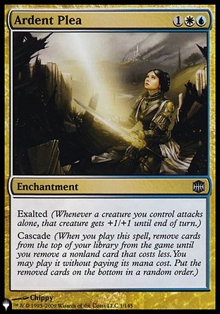 (001) Magic The Gathering The List Single: Ardent Plea  Uncommon