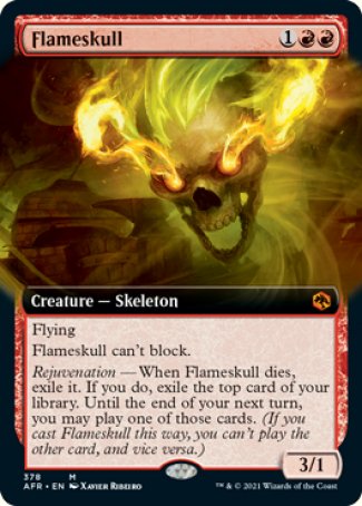 (378) Magic The Gathering Adventures in the Forgotten Realms: Extras Single: Flameskull Holo Mythic