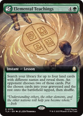 (378) Magic The Gathering Magic: The Gathering | Avatar: The Last Airbender: Extras Single: Elemental Teachings  Rare