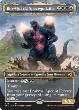(378) Magic The Gathering Ikoria: Lair of Behemoths: Extras Single: Brokkos, Apex of Forever (V.2)  Mythic