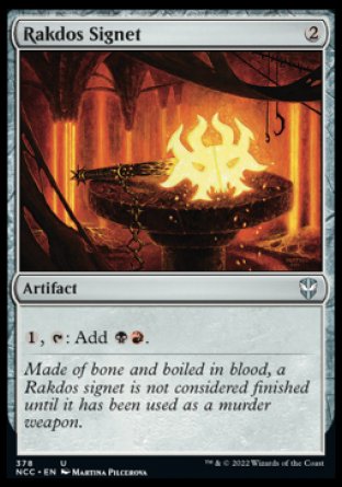 (378) Magic The Gathering Commander: Streets of New Capenna Single: Rakdos Signet  Uncommon