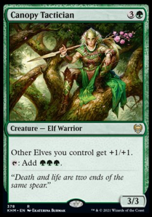 (378) Magic The Gathering Kaldheim: Extras Single: Canopy Tactician  Rare