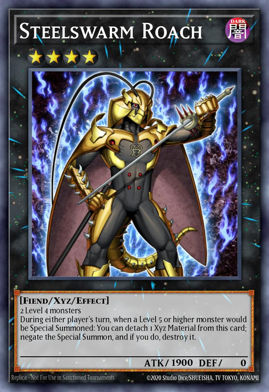 (151) YuGiOh TCG RA04: Quarter Century Stampede Single: Steelswarm Roach (V.1 - Platinum Secret Rare)  Platinum Secret Rare