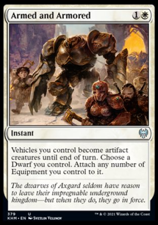 (379) Magic The Gathering Kaldheim: Extras Single: Armed and Armored  Uncommon