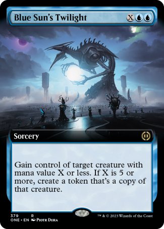 (379) Magic The Gathering Phyrexia: All Will Be One: Extras Single: Blue Sun's Twilight Holo Rare
