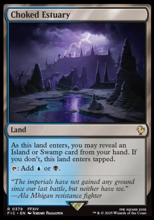 (379) Magic The Gathering Commander: Magic: The Gathering - FINAL FANTASY Single: Choked Estuary  Rare