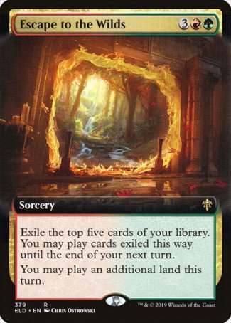 (379) Magic The Gathering Throne of Eldraine: Extras Single: Escape to the Wilds Holo Rare
