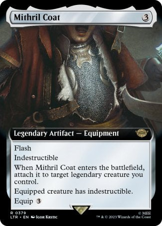 (379) Magic The Gathering The Lord of the Rings: Tales of Middle-earth: Extras Single: Mithril Coat Holo Rare