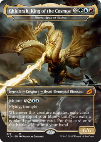 (379) Magic The Gathering Ikoria: Lair of Behemoths: Extras Single: Illuna, Apex of Wishes (V.2) Holo Mythic