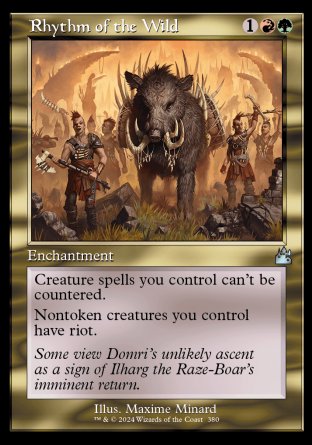(380) Magic The Gathering Ravnica Remastered: Extras Single: Rhythm of the Wild  Uncommon