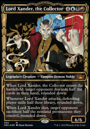 (380) Magic The Gathering Streets of New Capenna: Extras Single: Lord Xander, the Collector (V.2)  Mythic