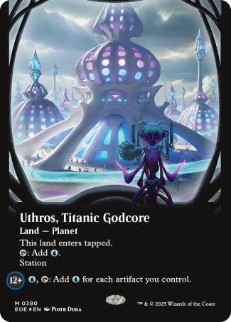 (380) Magic The Gathering Edge of Eternities: Extras Single: Uthros, Titanic Godcore (V.2)  Mythic