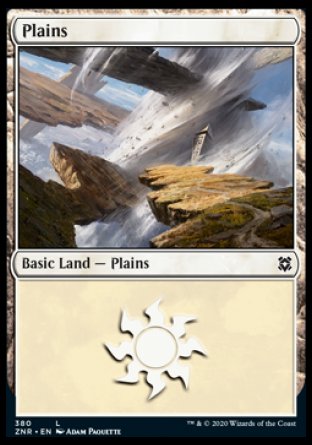 (380) Magic The Gathering Zendikar Rising: Extras Single: Plains  Land