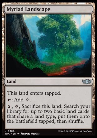 (380) Magic The Gathering Commander: Tarkir: Dragonstorm Single: Myriad Landscape  Uncommon