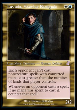 (380) Magic The Gathering Time Spiral Remastered: Extras Single: Lavinia, Azorius Renegade Holo Time Shifted