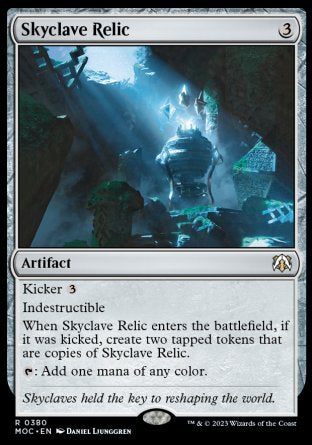 (380) Magic The Gathering Commander: March of the Machine Single: Skyclave Relic  Rare