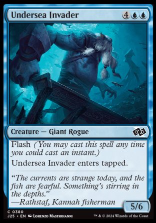 (380) Magic The Gathering Foundations Jumpstart Single: Undersea Invader  Common