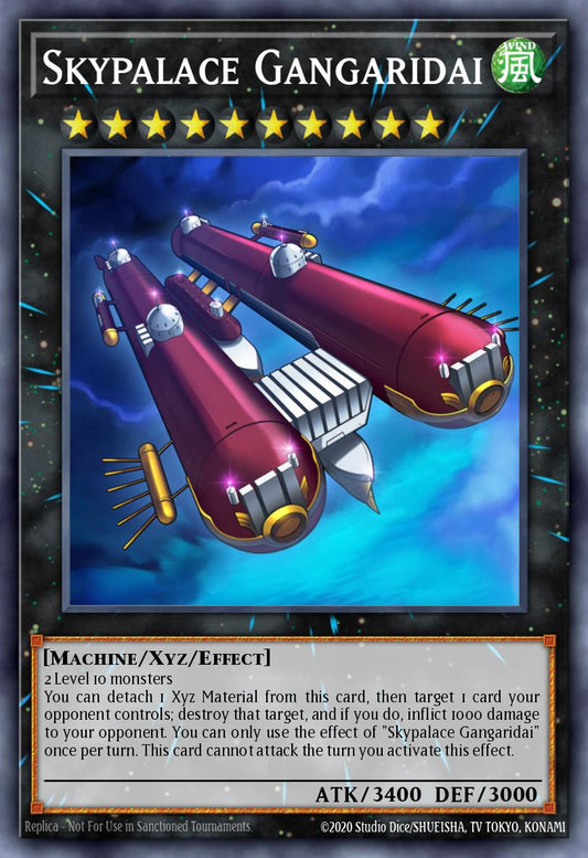 (133) YuGiOh TCG MAGO: Maximum Gold Single: Skypalace Gangaridai  Rare