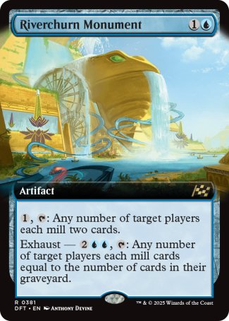 (381) Magic The Gathering Aetherdrift: Extras Single: Riverchurn Monument Holo Rare