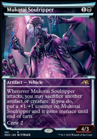 (381) Magic The Gathering Kamigawa: Neon Dynasty: Extras Single: Mukotai Soulripper (V.1) Holo Rare