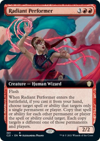 (381) Magic The Gathering Commander: Strixhaven: Extras Single: Radiant Performer  Rare
