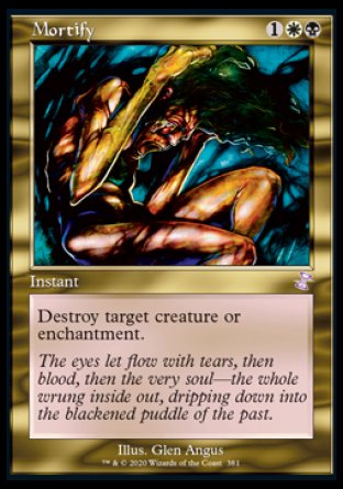 (381) Magic The Gathering Time Spiral Remastered: Extras Single: Mortify Holo Time Shifted