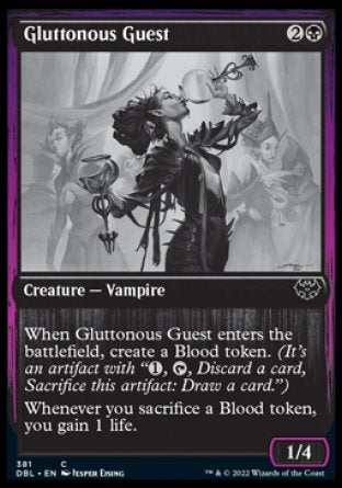(381) Magic The Gathering Innistrad: Double Feature Single: Gluttonous Guest  Common