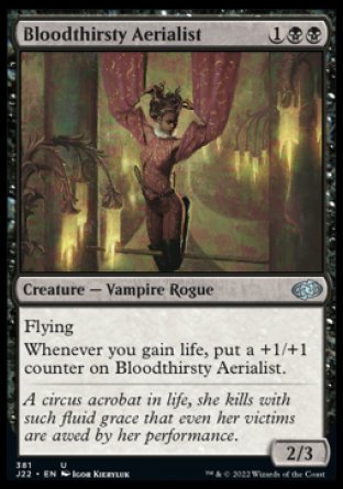 (381) Magic The Gathering Jumpstart 2022 Single: Bloodthirsty Aerialist  Uncommon