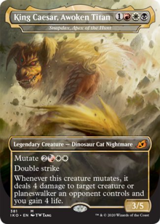 (381) Magic The Gathering Ikoria: Lair of Behemoths: Extras Single: Snapdax, Apex of the Hunt (V.2)  Mythic