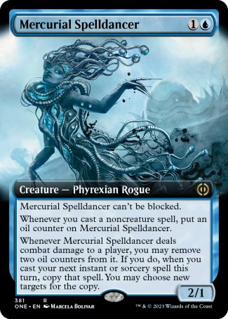 (381) Magic The Gathering Phyrexia: All Will Be One: Extras Single: Mercurial Spelldancer Holo Rare