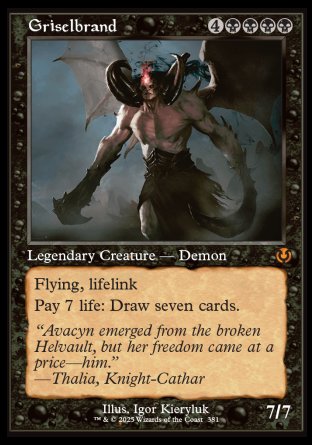 (381) Magic The Gathering Innistrad Remastered: Extras Single: Griselbrand (V.1) Holo Mythic