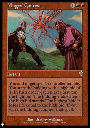 (154) Magic The Gathering The List Single: Mages' Contest  Rare